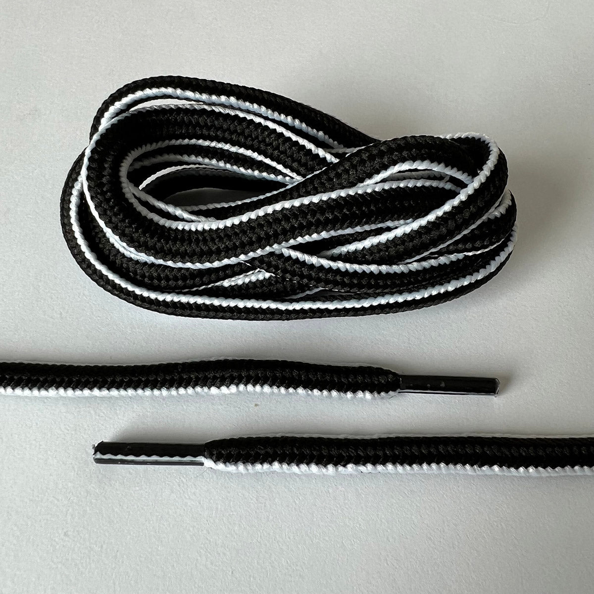 Grey Shoelaces, Black Rope Shoelaces