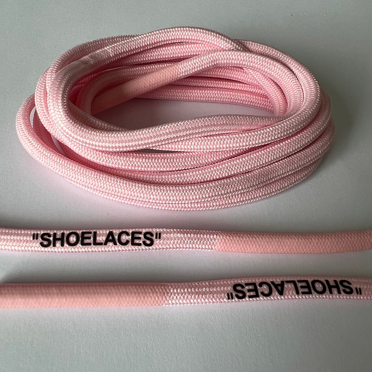 Pink off clearance white laces